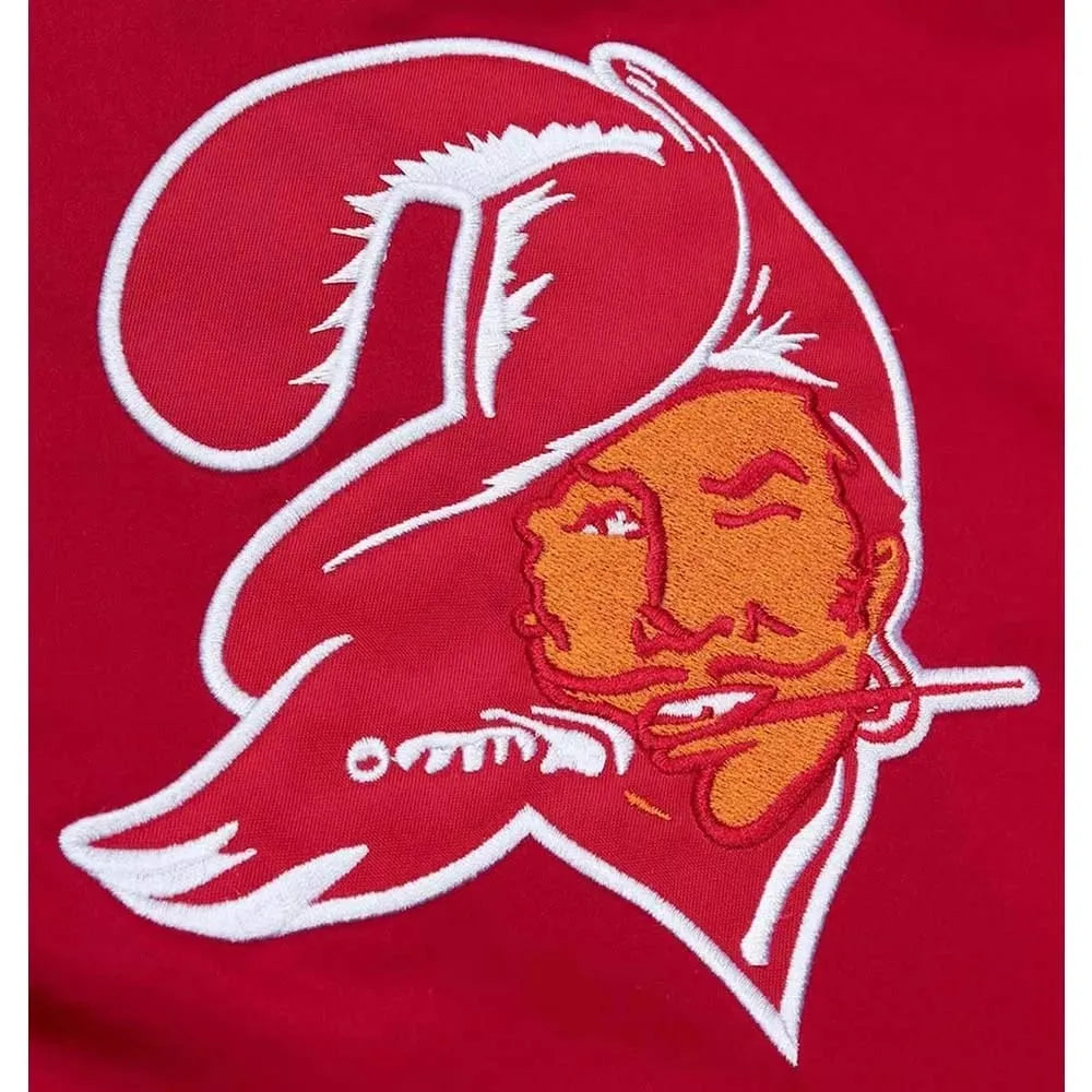 Tampa Bay Buccaneers Heavyweight Red Satin Jacket