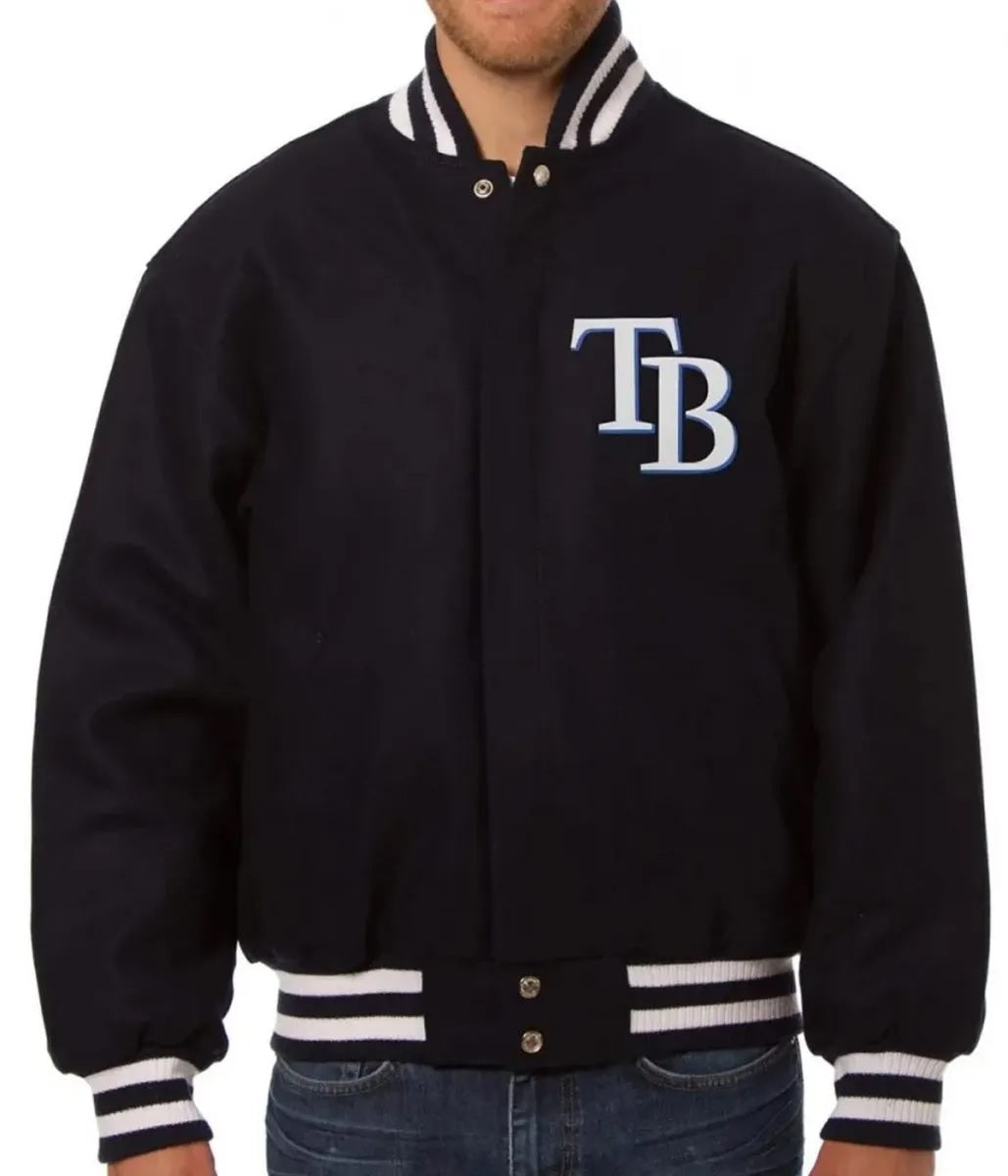 Tampa Bay Rays Black Wool Jacket WorthVee