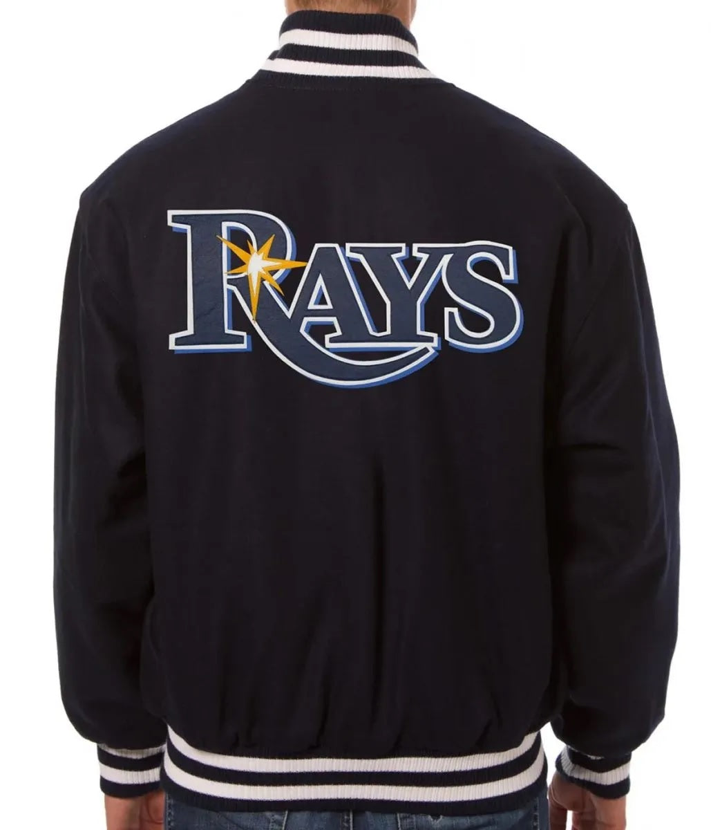 Tampa Bay Rays Black Wool Jacket WorthVee
