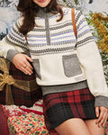 Taylor Swift Folklore Album Quarter Zip Up Sweater