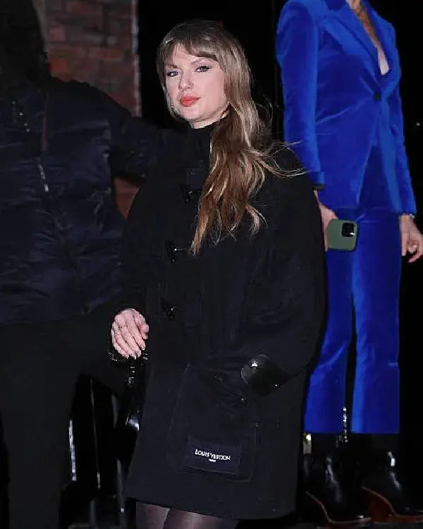 Taylor Swift NYC Black Duffle Coat WorthVee