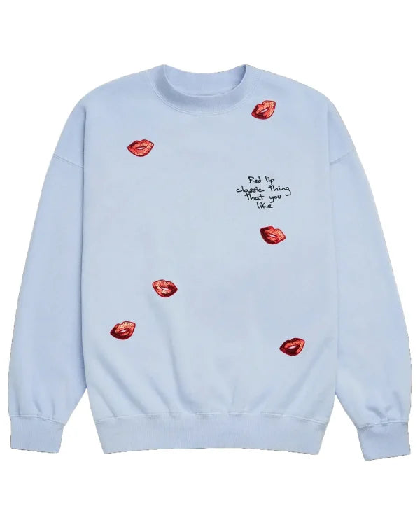 Taylor Swift Sequin Red Lip Classic Thing That You Like Sweatshirt