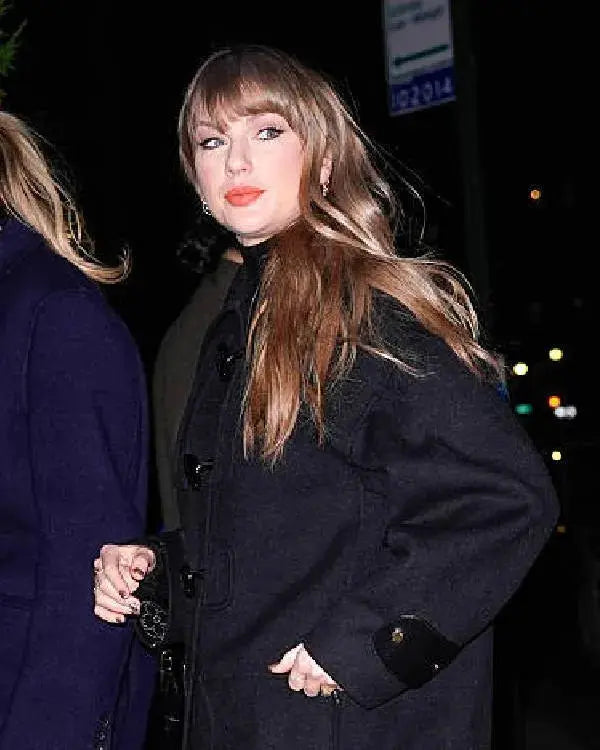 Taylor Swift NYC Black Duffle Coat WorthVee