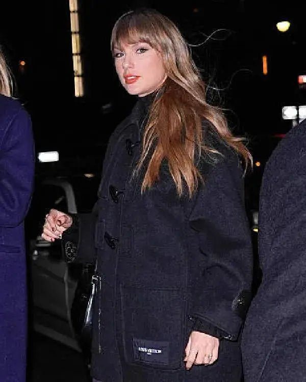 Taylor Swift NYC Black Duffle Coat WorthVee