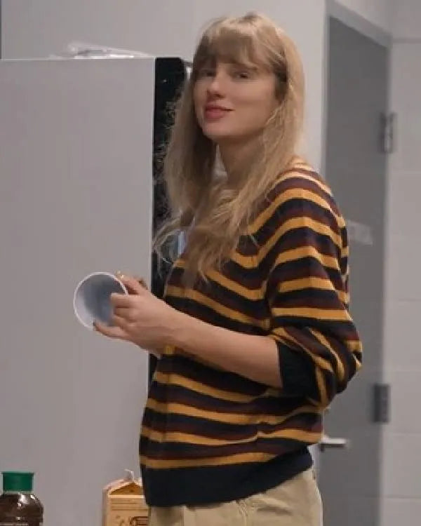 Taylor Swift The End of an Era S01 Taylor Swift Striped Sweatshirt WorthVee