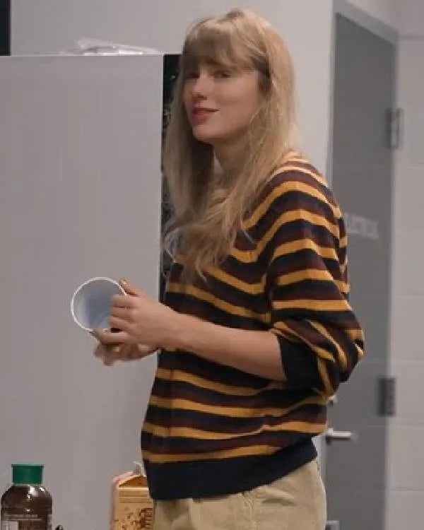 Taylor Swift The End of an Era S01 Taylor Swift Striped Sweatshirt WorthVee