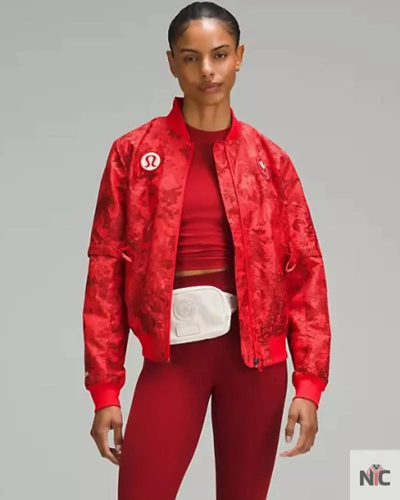 Team Canada Women’s Vented Jacquard Jacket Clanton Jacket