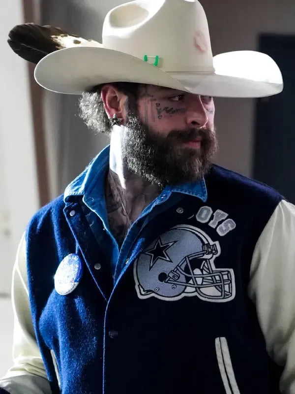 Thanksgiving Halftime Show 2025 Post Malone Dallas Cowboys Varsity Jacket