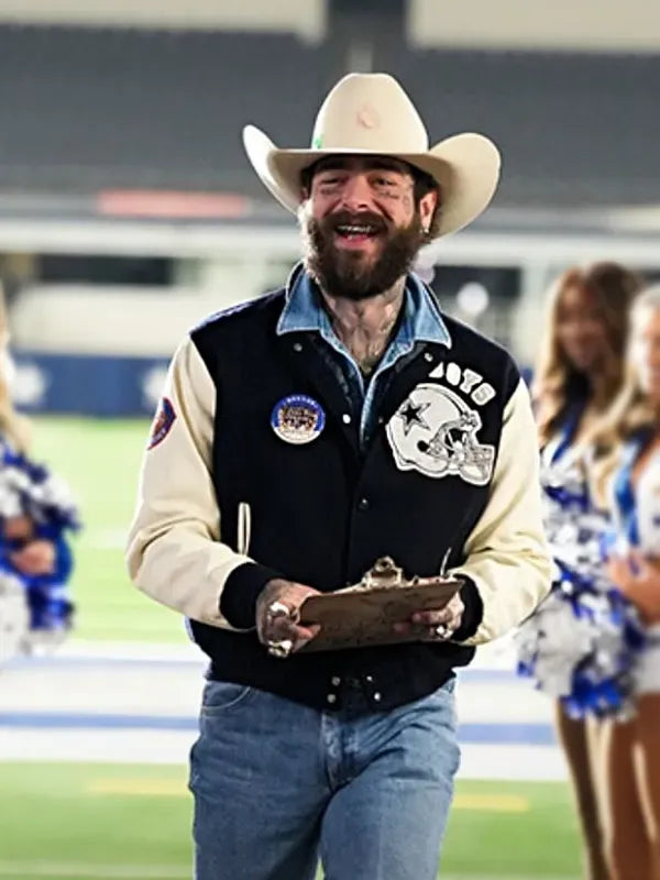 Thanksgiving Halftime Show 2025 Post Malone Dallas Cowboys Varsity Jacket