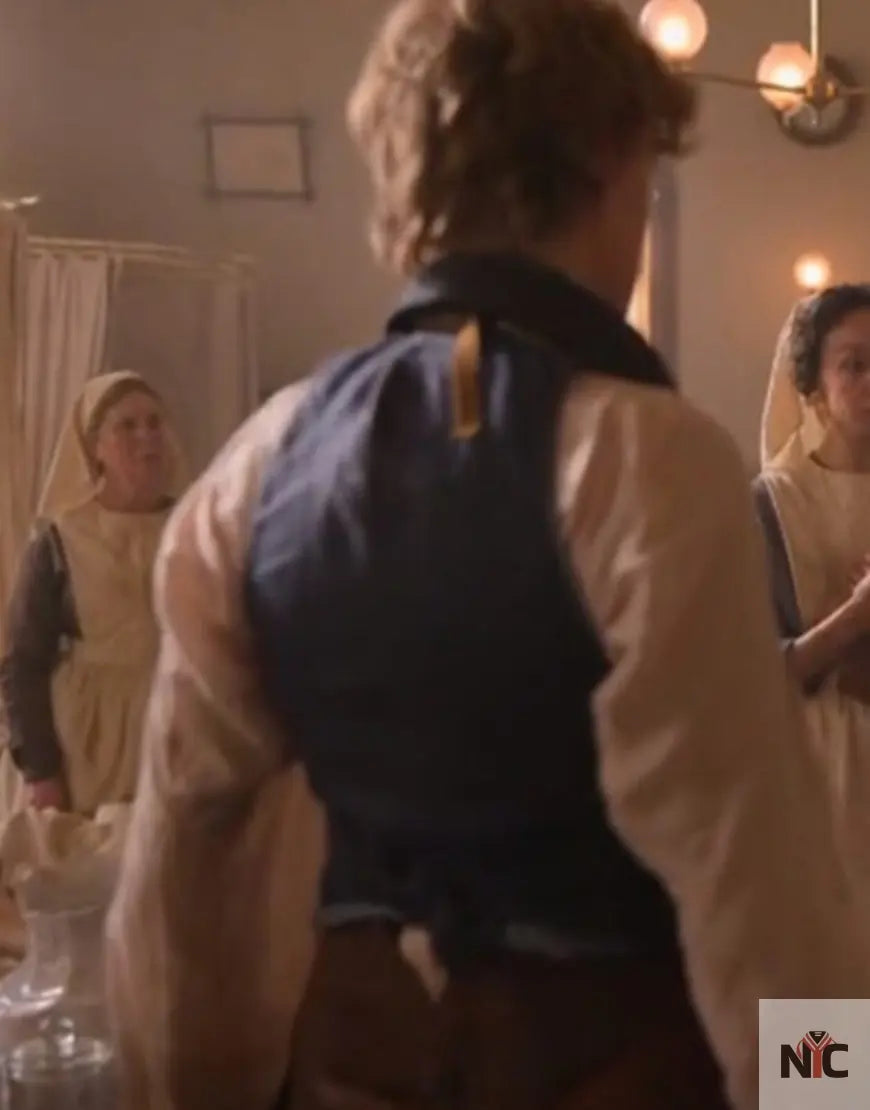 The Artful Dodger 2023 Thomas Brodie Sangster Blue Vest Clanton Jacket