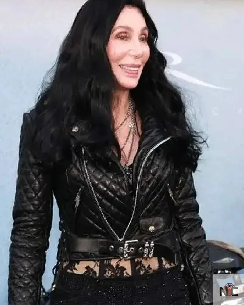 The Bikeriders 2024 Cher Black Leather Jacket Clanton Jacket