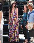 The Devil Wears Prada 2 Anne Hathaway Multi-color Long Dress Clanton Jacket