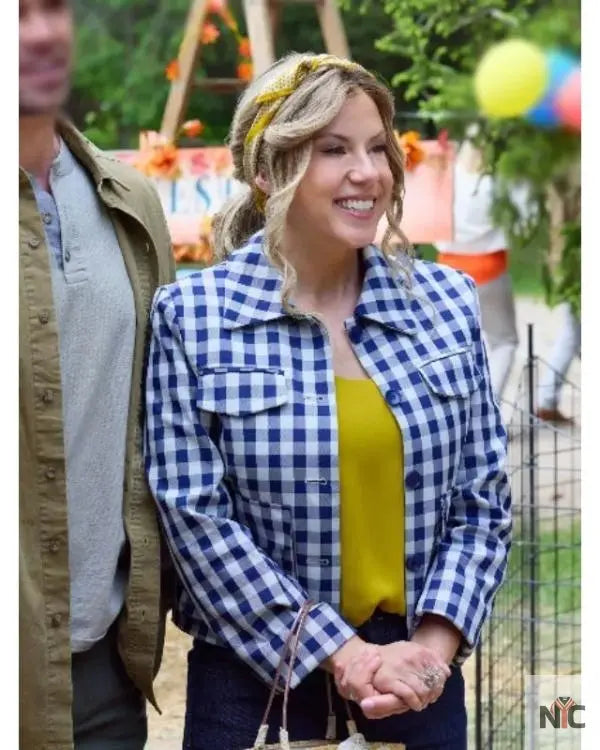 The Heiress And The Handyman Jodie Sweetin Checkered Jacket Clanton Jacket