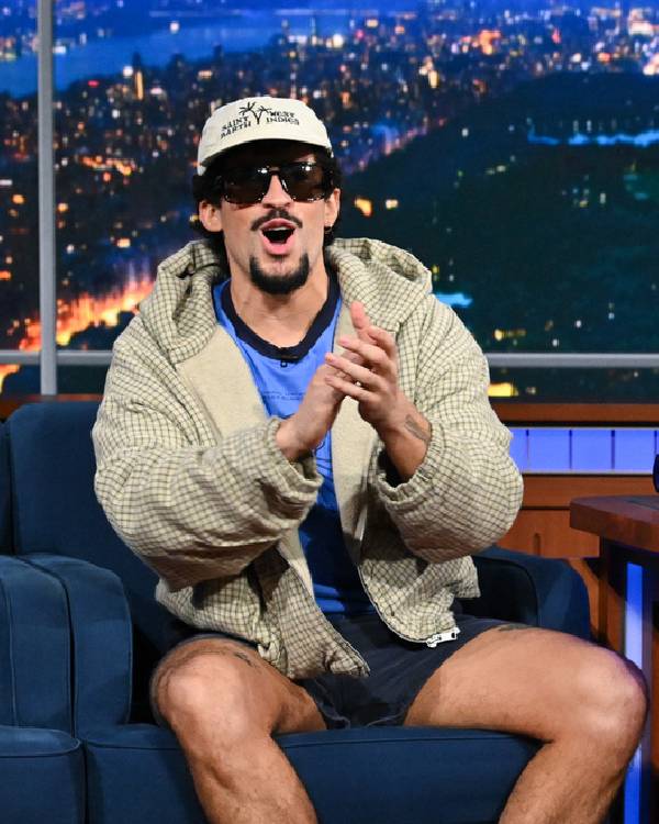 The Late Show with Stephen Colbert Happy Gilmore 2 Bad Bunny Hooded Jacket Clanton Jacket