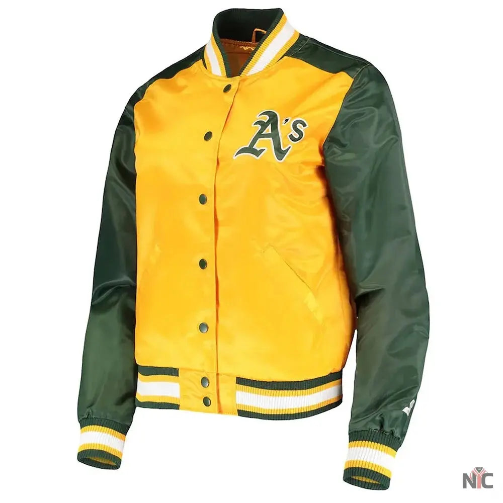 The Legend Oakland Athletics Satin Jacket Clanton Jacket