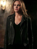 The Originals Camille O’Connell Black Leather Jacket Clanton Jacket