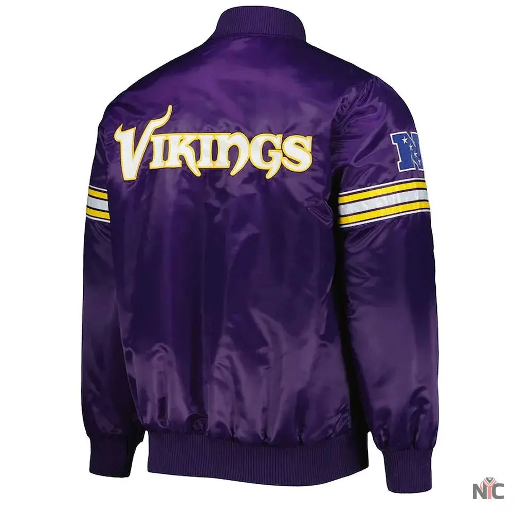 The Pick and Roll Minnesota Vikings Satin Jacket Clanton Jacket