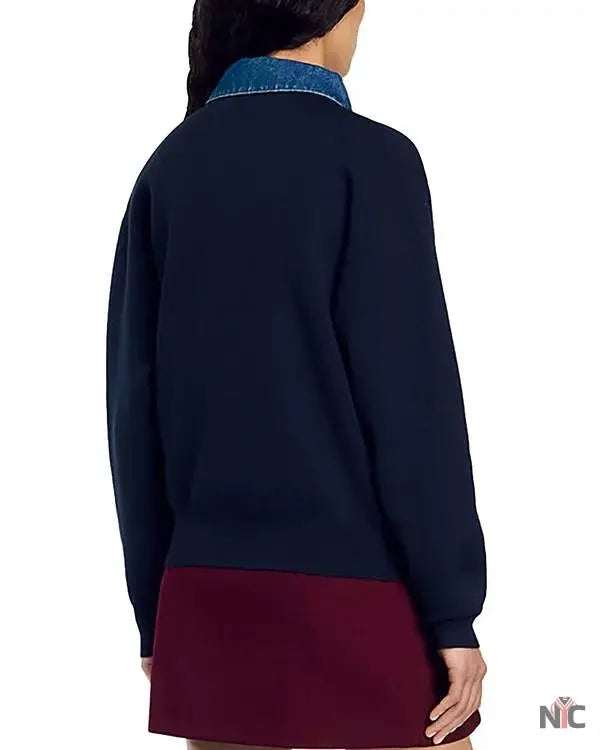 The Real Housewives of Orange County Shannon Beador Denim Trim Sweater Clanton Jacket