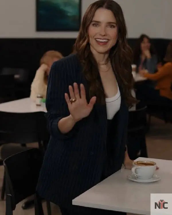 The Stranger in My Home Sophia Bush Striped Blazer Clanton Jacket