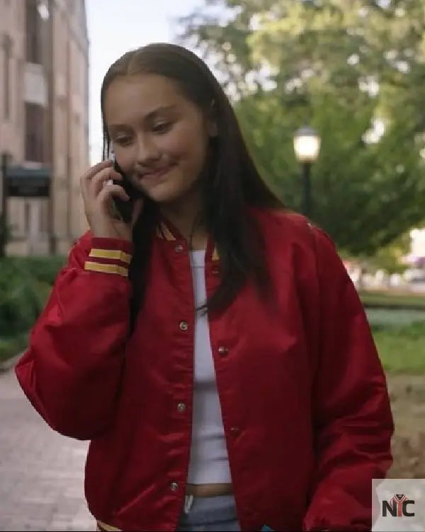 The Summer I Turned Pretty Lola Tung Red Letterman Jacket Clanton Jacket