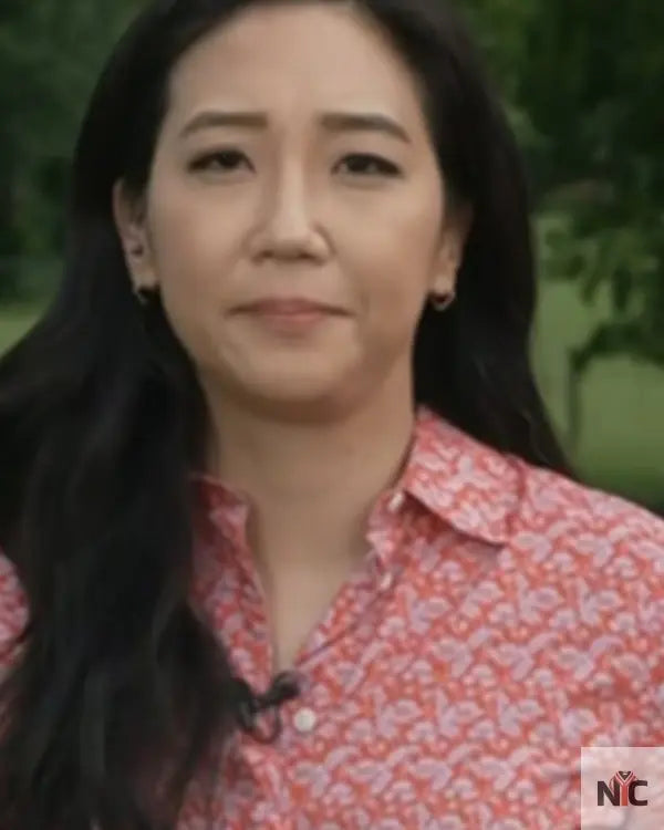 The Today Show 2025 Kathy Park Red Floral Printed Shirt Clanton Jacket