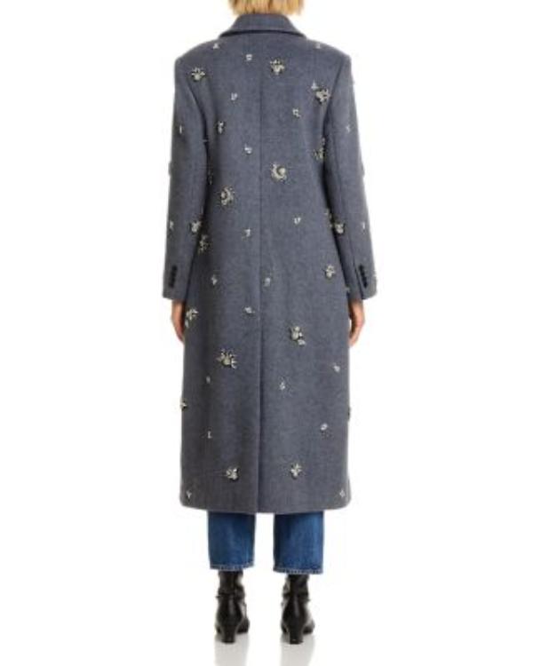 The Today Show 2025 Laura Jarrett Grey Embellished Coat