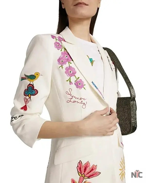 The Today Show Trisha Yearwood Summer Love White Blazer Clanton Jacket