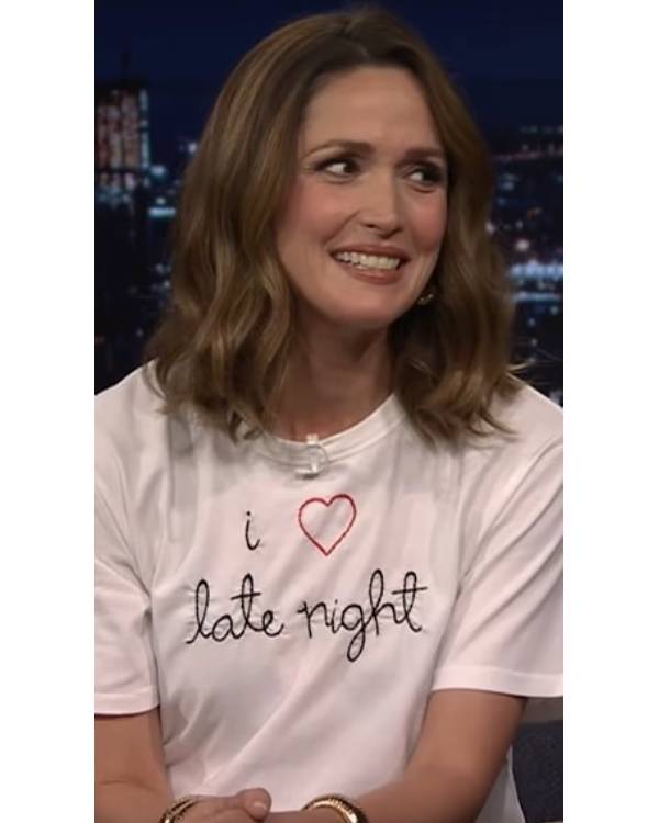 The Tonight Show Rose Byrne “I Heart Late Night” Tee Shopotiny