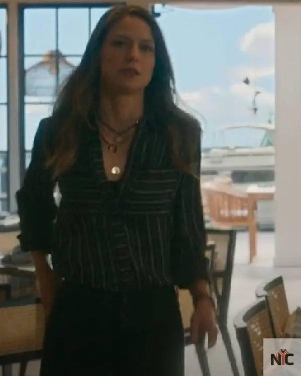 The Waterfront S01 Bree Buckley Striped Shirt Clanton Jacket