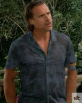 The Young And The Restless Joshua Morrow Blue Camp Shirt Clanton Jacket