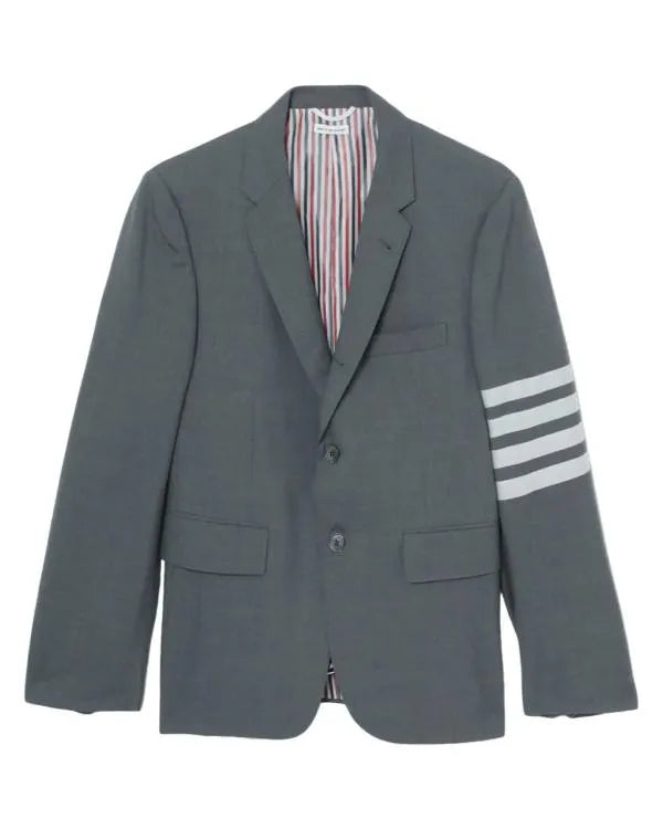 The Beauty S01 Brandon Gillard Striped Grey Blazer