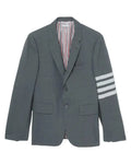 The Beauty S01 Brandon Gillard Striped Grey Blazer