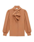 The Beauty S01 Jess Alexander Neck Tie Blouse