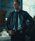 The Silent Hour 2024 Joel Kinnaman Leather Jacket