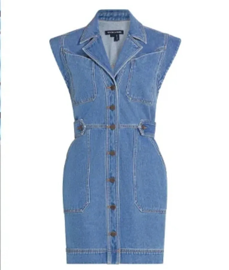 The Talk Natalie Morales Denim Minidress