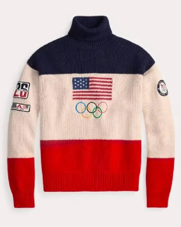 The Today Show 2026 Dylan Dreyer American Flag Team USA Turtleneck Sweater