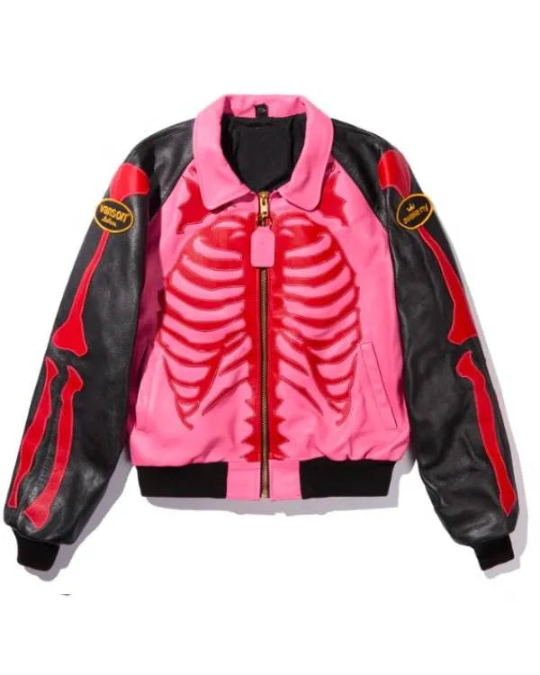 The Today Show Anderson .Paak Pink and Black Leather Jacket