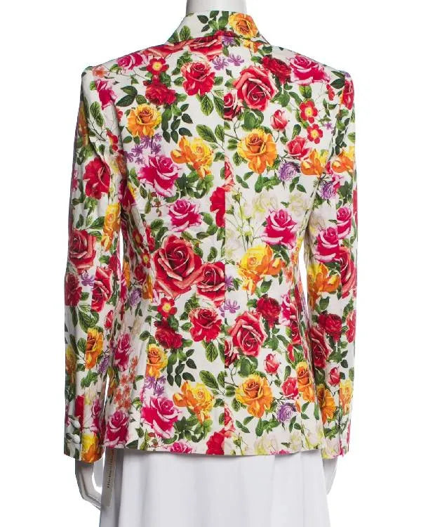 The Today Show Jill Martin White Floral Blazer