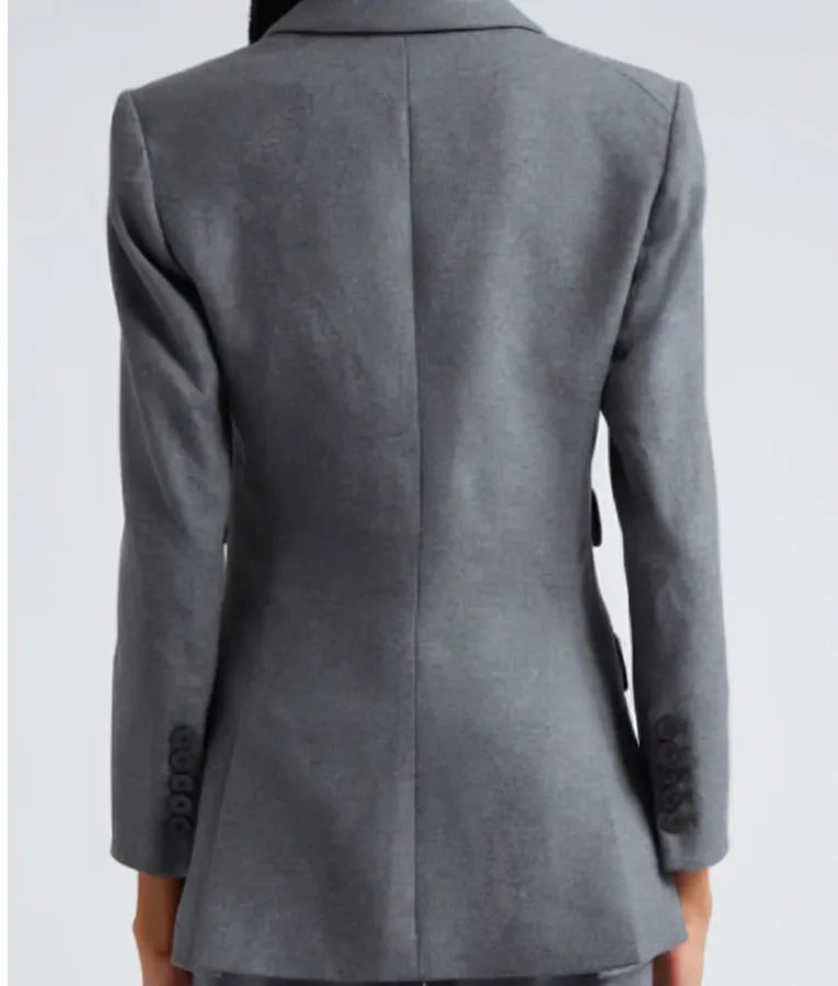 The Today Show Savannah Guthrie Grey Pocket Blazer