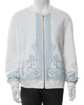 The Voice S29 John Legend White & Blue Print Zip Cardigan