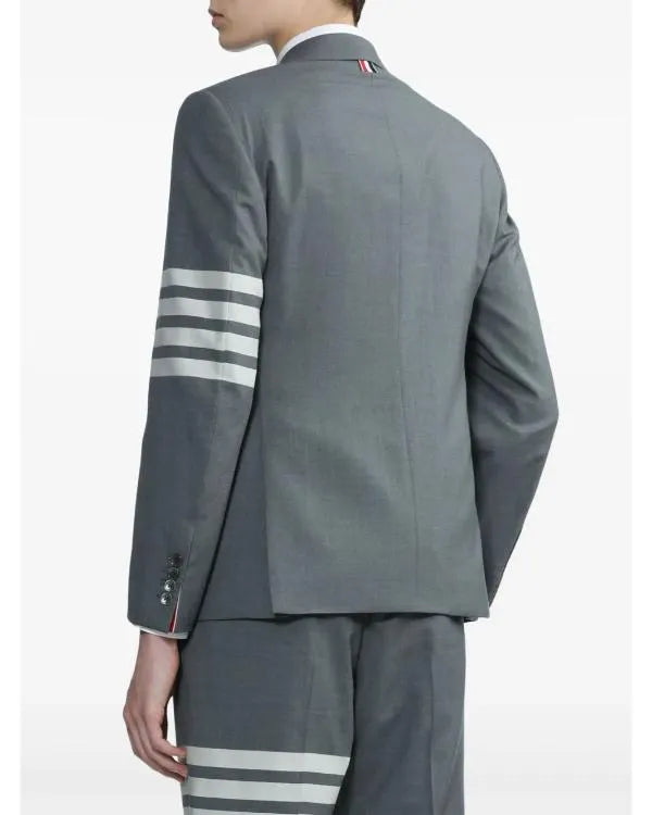 The Beauty S01 Brandon Gillard Striped Grey Blazer