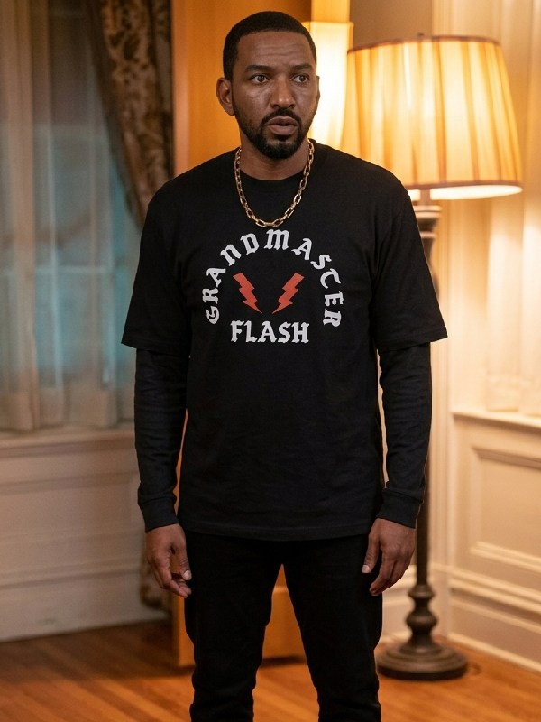 The Boys S5 Laz Alonso Grandmaster Flash Black T-Shirt WorthVee