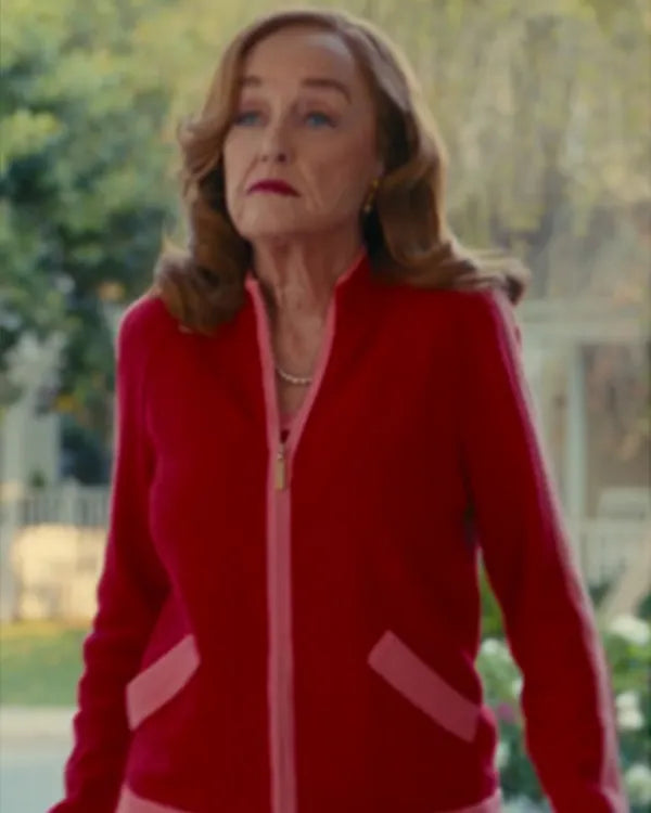The Burbs 2026 Agnes Red & Pink Track Jacket
