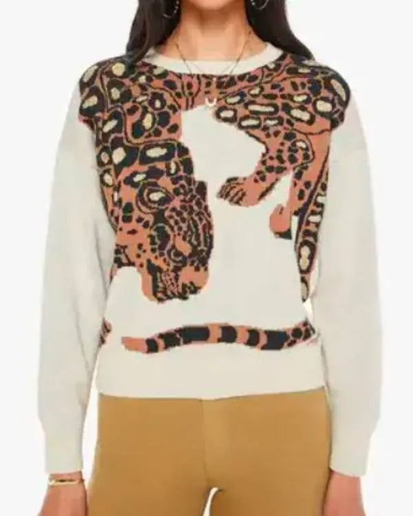 The Burbs Keke Palmer Animal printed Sweater