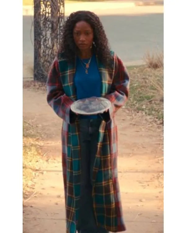 The Burbs Keke Palmer Check Coat