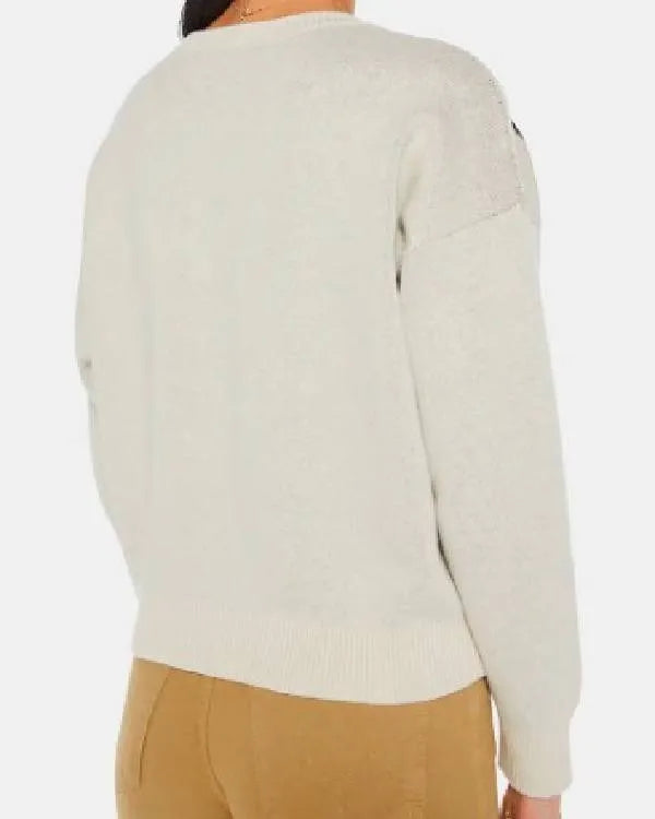 The Burbs Keke Palmer Leopard Printed Sweater