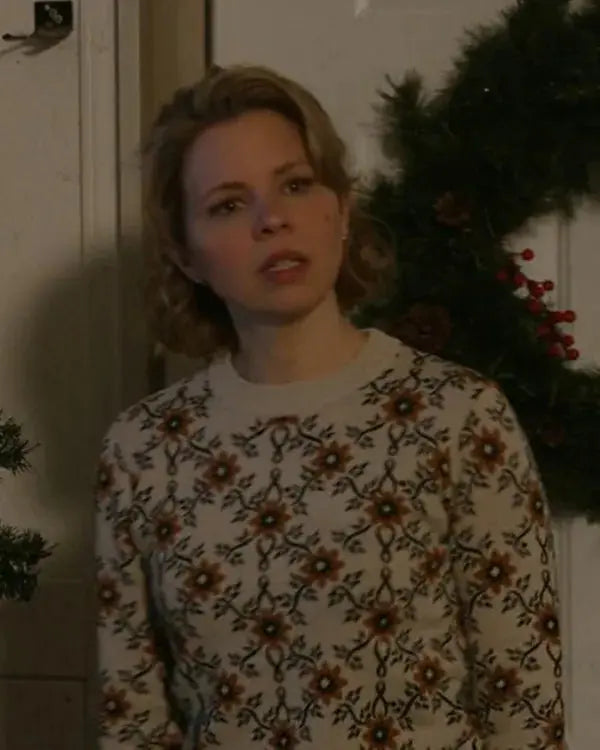 The Christmas Baby Ali Liebert Floral Sweater WorthVee