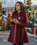 The Christmas Ring Nazneen Contractor Wool Coat