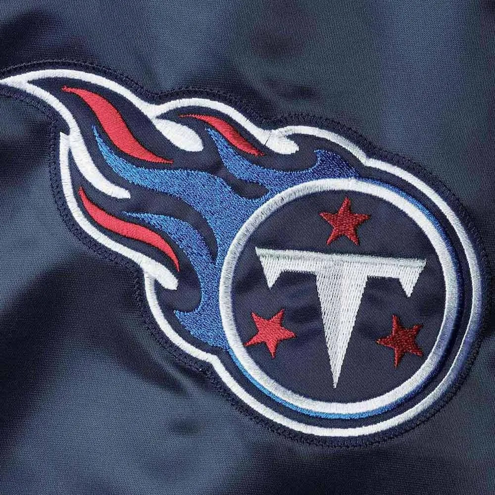The Diamond Tennessee Titans Satin Navy Jacket