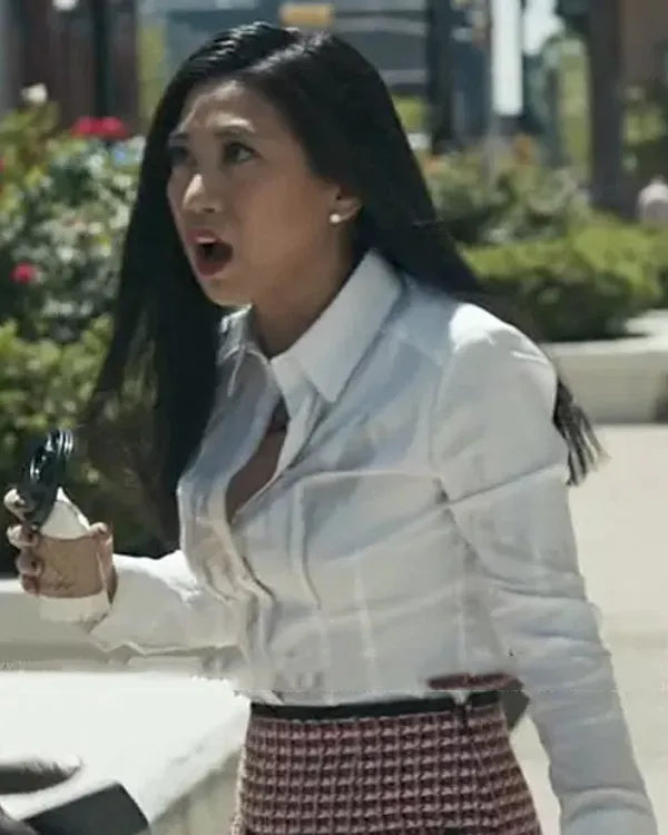 The Equalizer season 2 Melody Bayani White Button Down Shirt